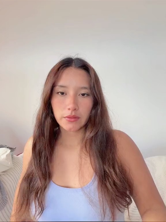 Short clip of a woman talking to the camera